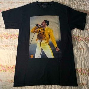 Queen Freddie Mercury Champion Collab T-Shirt - Size Small